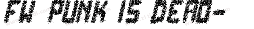FW Punk Is Dead字体转换